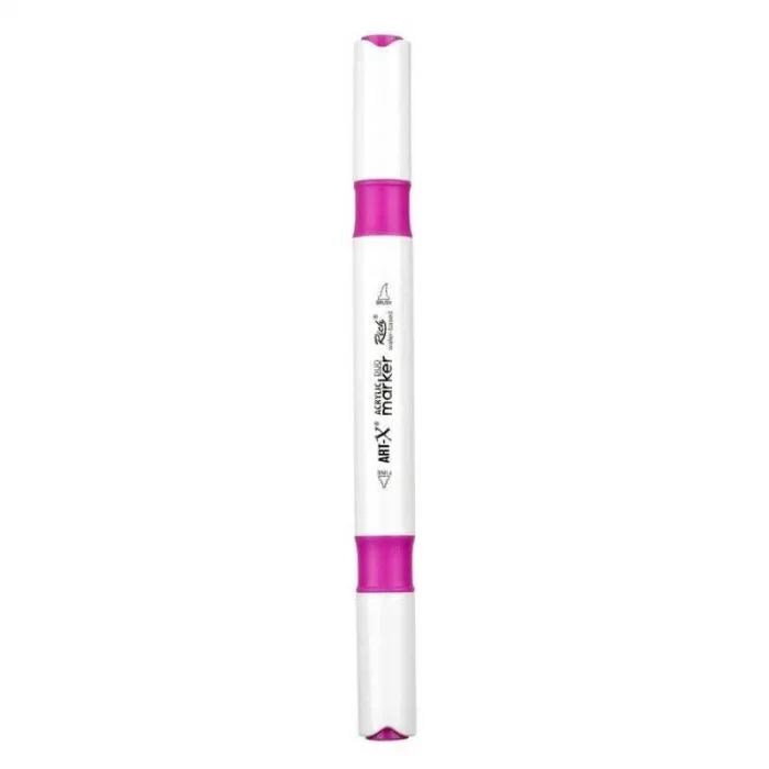 Rich Art-X Acrylic Duo Marker Çift Uçlu Su Bazlı Boyama Markörü No:46 Fuşya