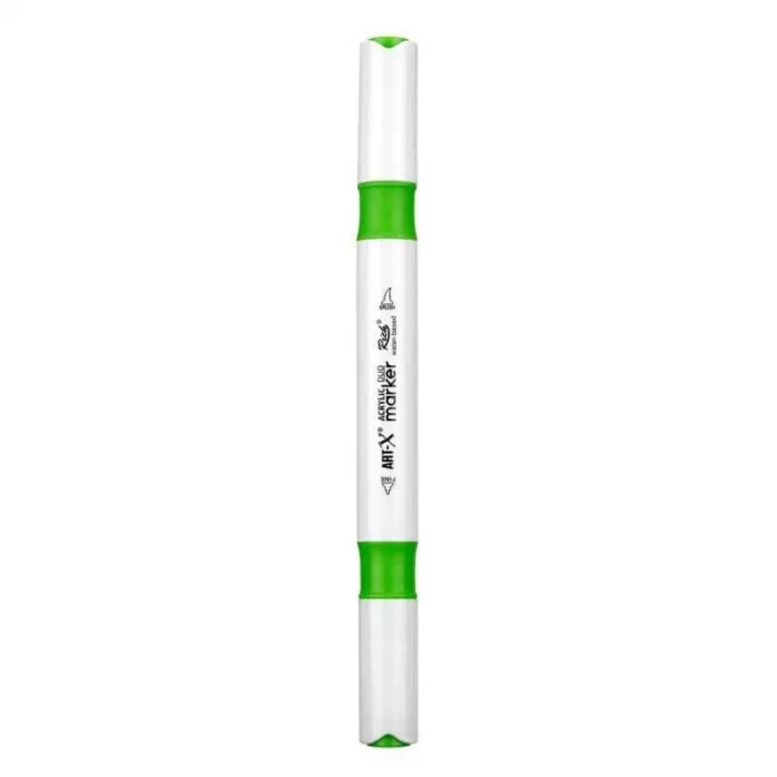 Rich Art-X Acrylic Duo Marker Çift Uçlu Su Bazlı Boyama Markörü No:47 Açık Yeşil