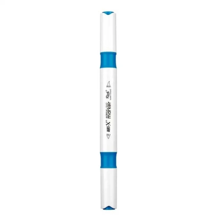 Rich Art-X Acrylic Duo Marker Çift Uçlu Su Bazlı Boyama Markörü No:48 Mavi