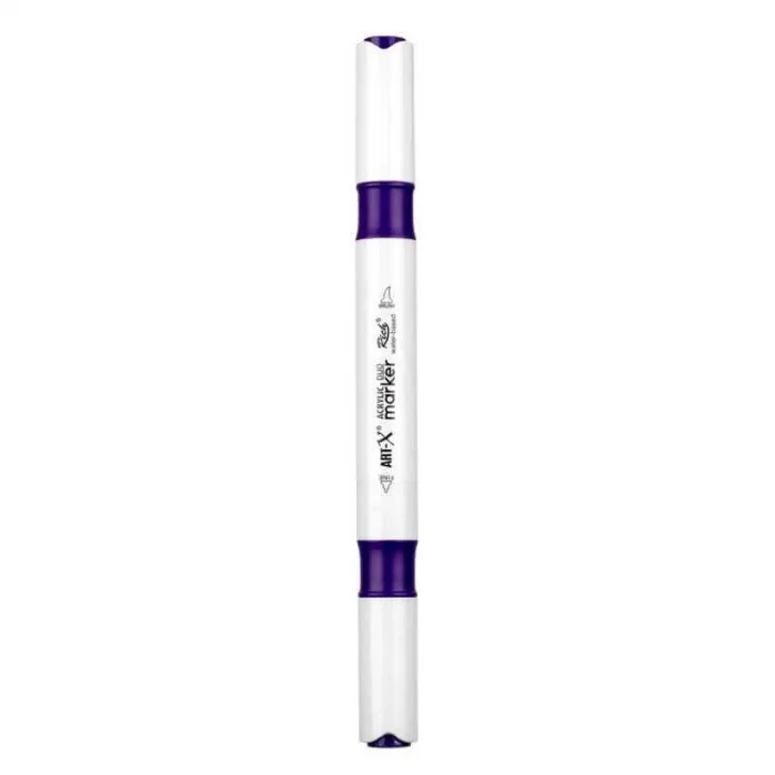 Rich Art-X Acrylic Duo Marker Çift Uçlu Su Bazlı Boyama Markörü No:51 Mor