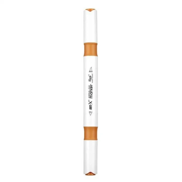 Rich Art-X Acrylic Duo Marker Çift Uçlu Su Bazlı Boyama Markörü No:55 Tütün