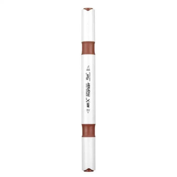 Rich Art-X Acrylic Duo Marker Çift Uçlu Su Bazlı Boyama Markörü No:65 Mocha Kahve