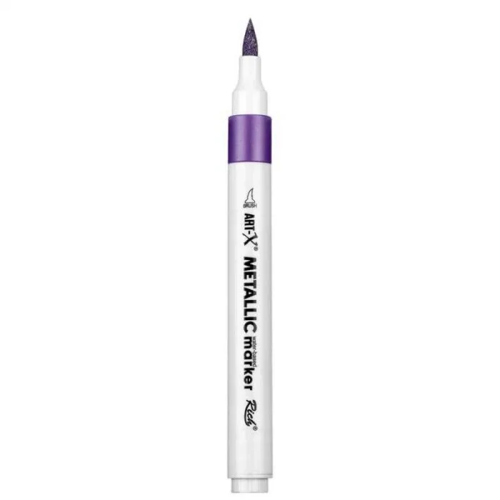 Rich Art-X Acrylic Metallic Marker Su Bazlı Yaldızlı Boyama Markörü Metalik Mor