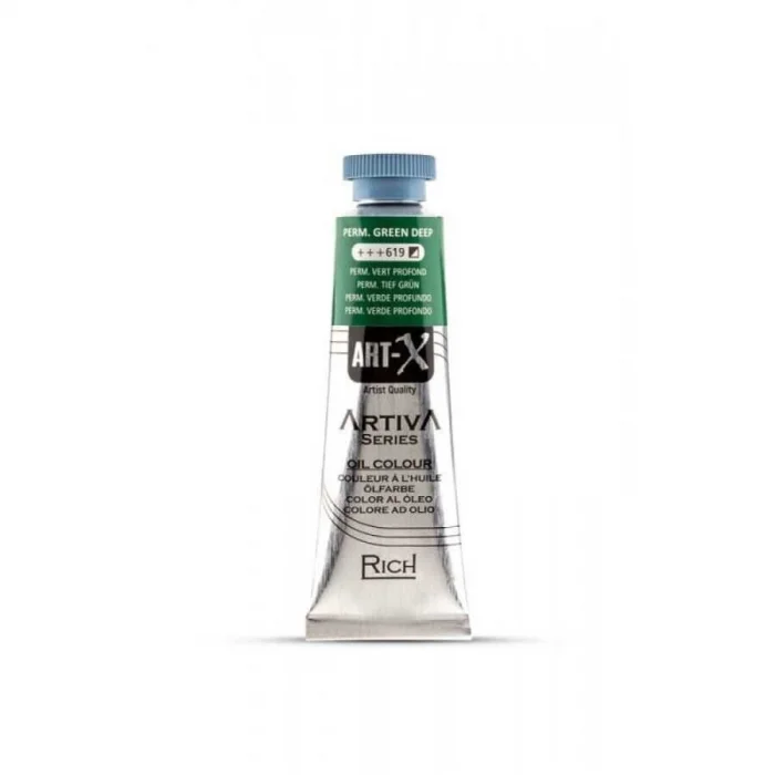 Rich Art-X Artiva Yağlı Boya 37 ml. 619 Permanent Green Deep