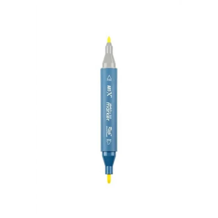 Rich Art-X Sketch Marker Duo Çift Uçlu Marker Kalem 3935 Bright Yellow