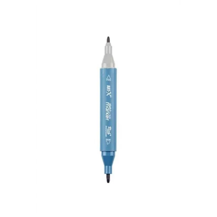Rich Art-X Sketch Marker Duo Çift Uçlu Marker Kalem 5305 Greek White