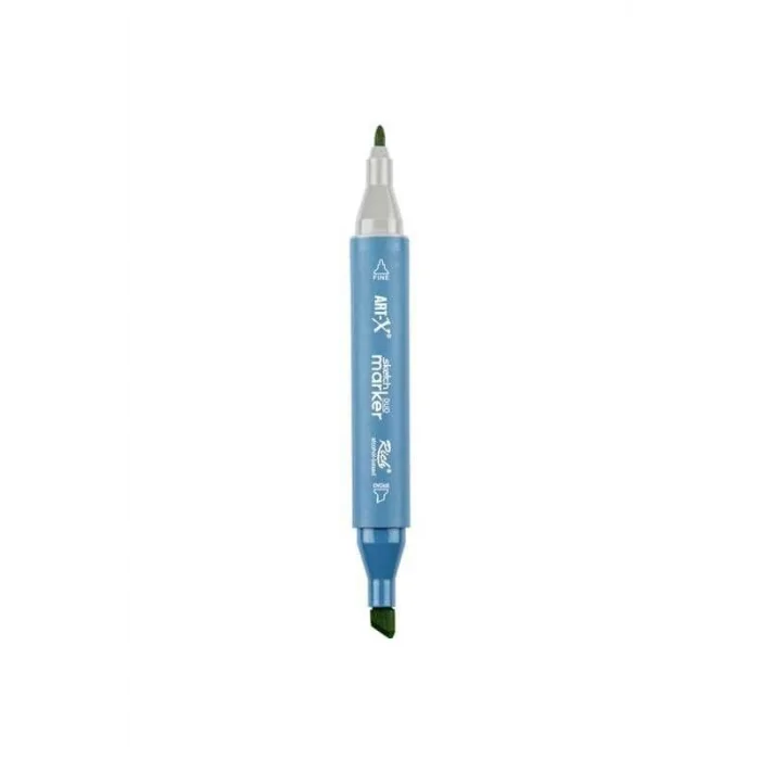 Rich Art-X Sketch Marker Duo Çift Uçlu Marker Kalem 7493 White Lotus Leaf