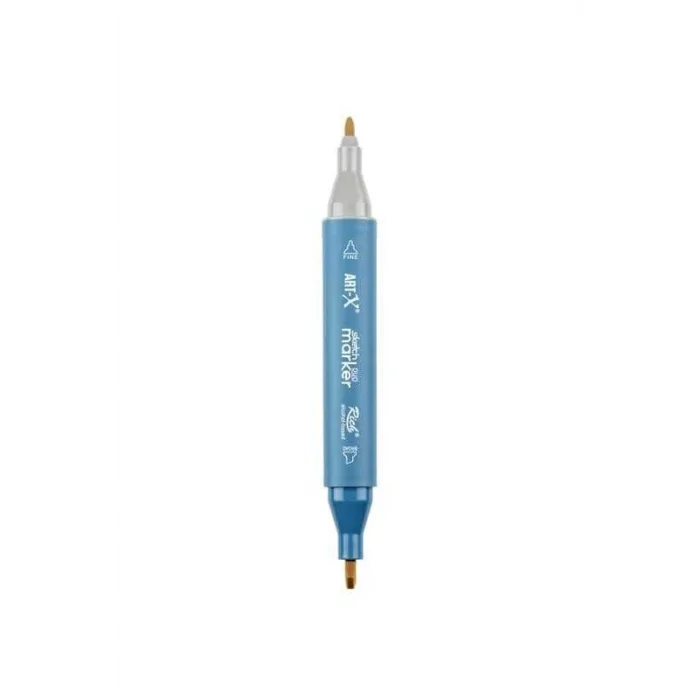 Rich Art-X Sketch Marker Duo Çift Uçlu Marker Kalem 7502 Khaki Grey