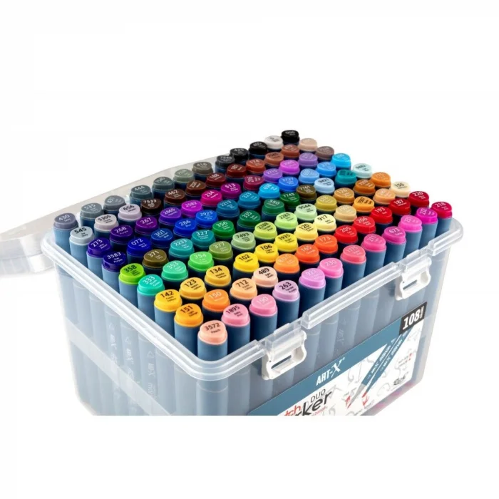 Rich Art-X Sketch Marker Duo Çift Uçlu Marker Kalem Seti 108 Renk