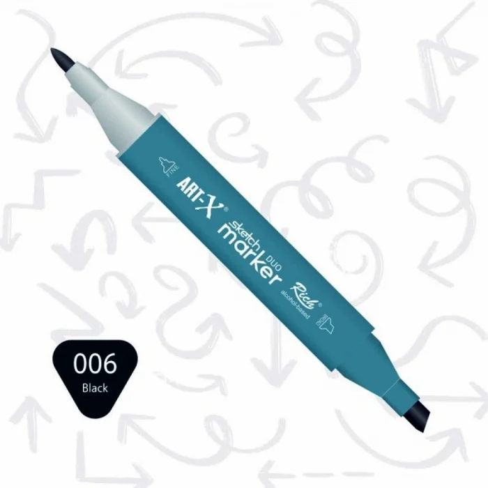 Rich Art-X Sketch Marker Duo Çift Uçlu Marker Kalem Seti 108 Renk