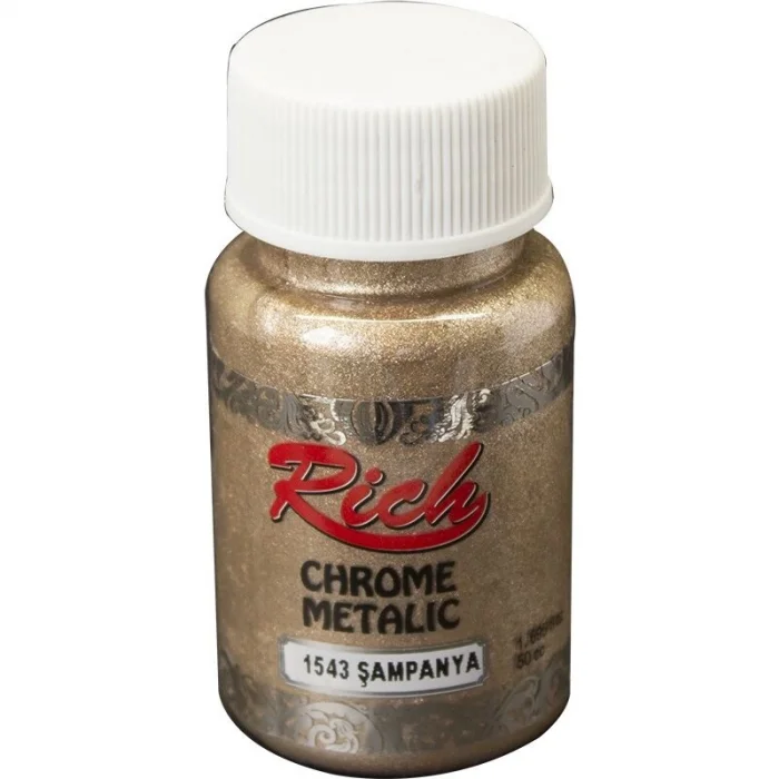 Rich Chrome Metalik Boya 50 cc. 1543 Şampanya