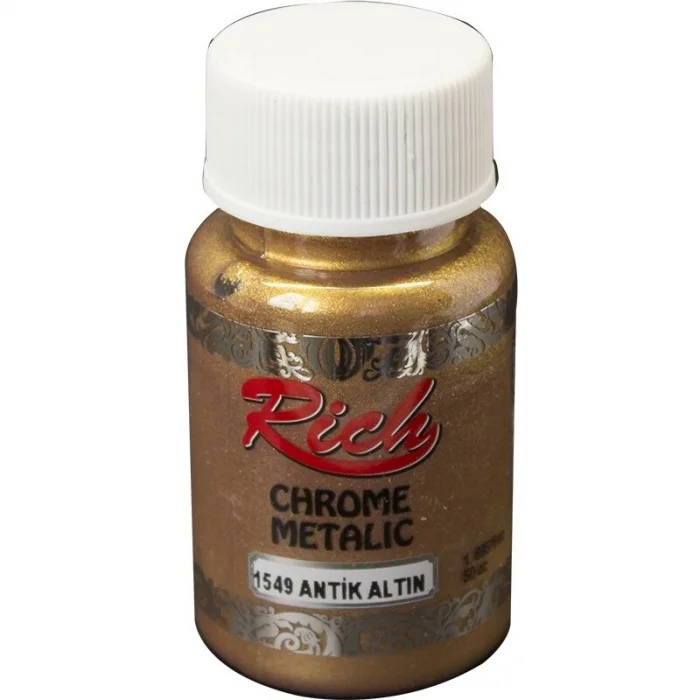 Rich Chrome Metalik Boya 50 cc. 1549 Antik Altın