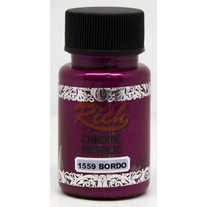Rich Chrome Metalik Boya 50 cc. 1559 Bordo