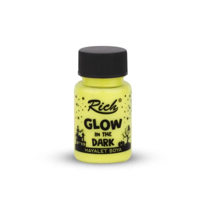 Rich Karanlıkta Parlayan (Glow In The Dark) Hayalet Boya 50 cc. SARI