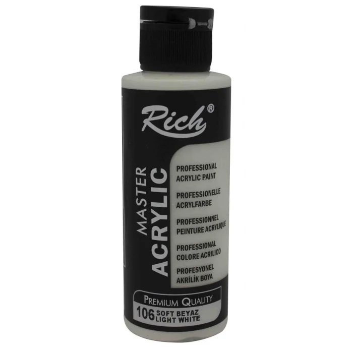 Rich Master Akrilik Boya 120 cc. 106 Soft Beyaz