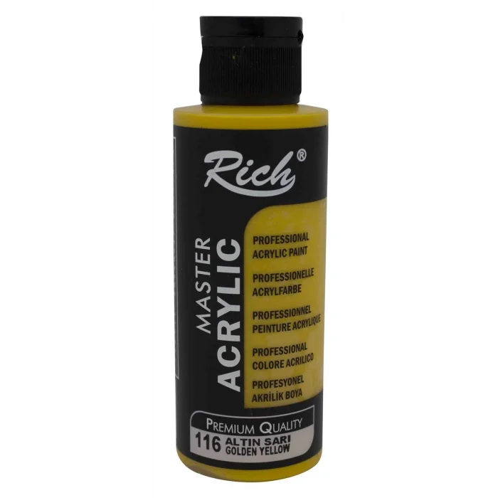 Rich Master Akrilik Boya 120 cc. 116 Altın Sarı