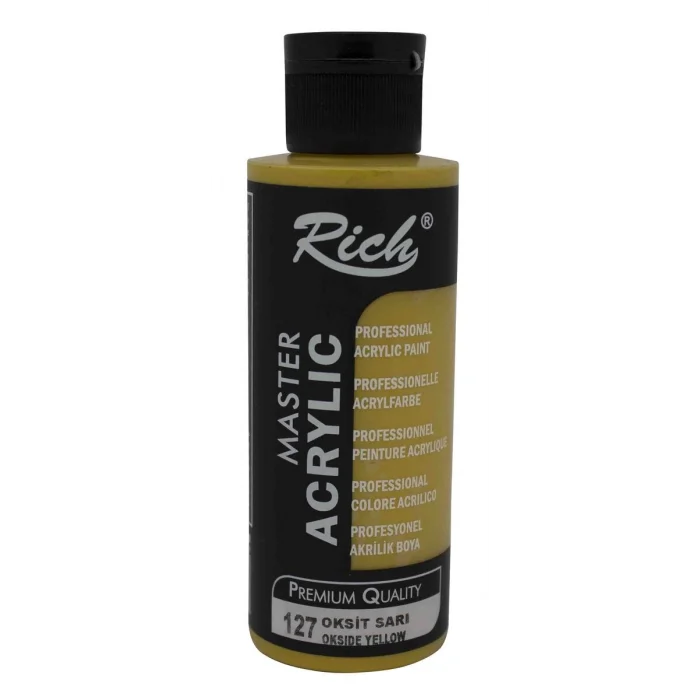 Rich Master Akrilik Boya 120 cc. 127 Oksit Sarı