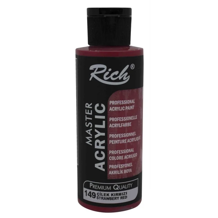 Rich Master Akrilik Boya 120 cc. 149 Çilek Kırmızı