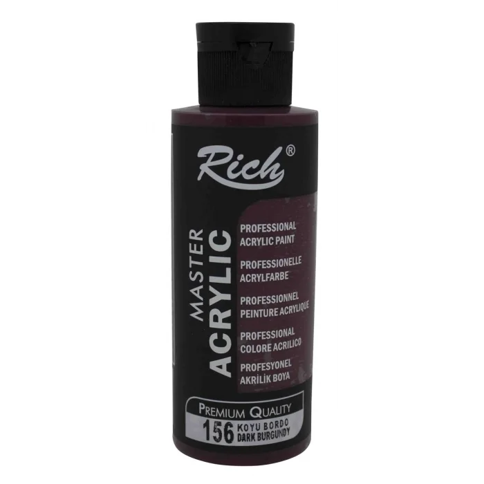 Rich Master Akrilik Boya 120 cc. 156 Koyu Bordo