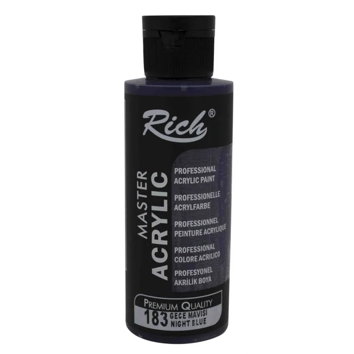 Rich Master Akrilik Boya 120 cc. 183 Gece Mavisi