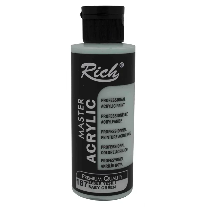 Rich Master Akrilik Boya 120 cc. 187 Bebek Yeşili