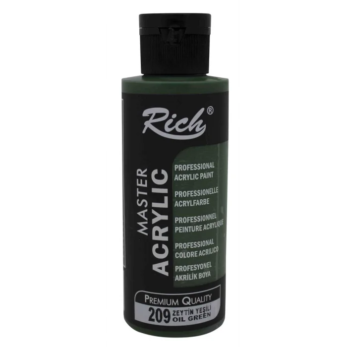 Rich Master Akrilik Boya 120 cc. 209 Zeytin Yeşili