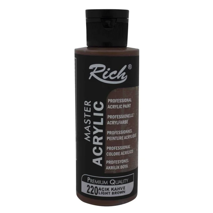 Rich Master Akrilik Boya 120 cc. 220 Açık Kahve