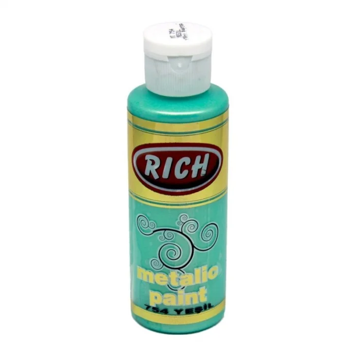 Rich Metalik Akrilik Boya 120 cc. 754 YEŞİL