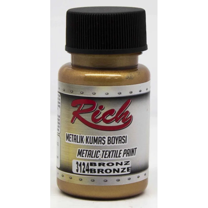 Rich Metalik Kumaş Boyası 50 cc. 3124 BRONZ