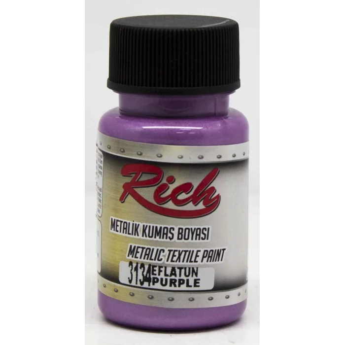 Rich Metalik Kumaş Boyası 50 cc. 3134 EFLATUN