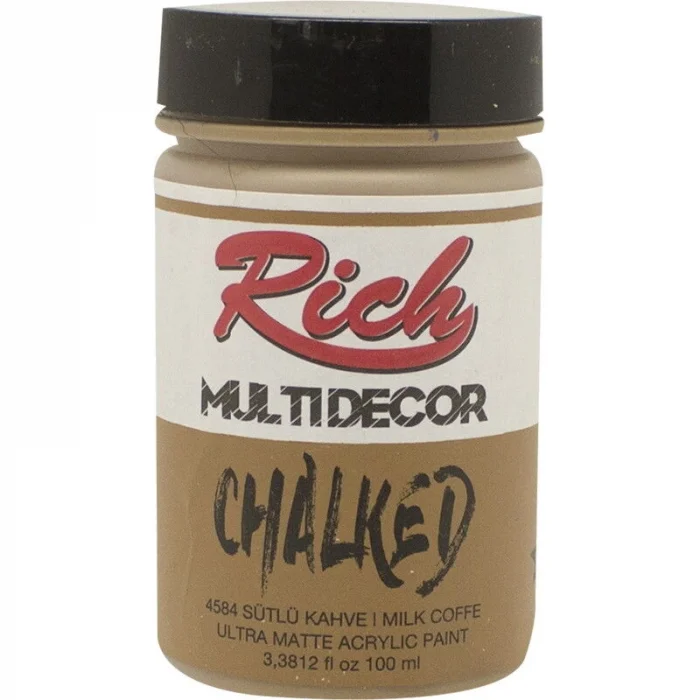 Rich Multi Decor Chalked Akrilik Boya 100 cc. 4584 SÜTLÜ KAHVE