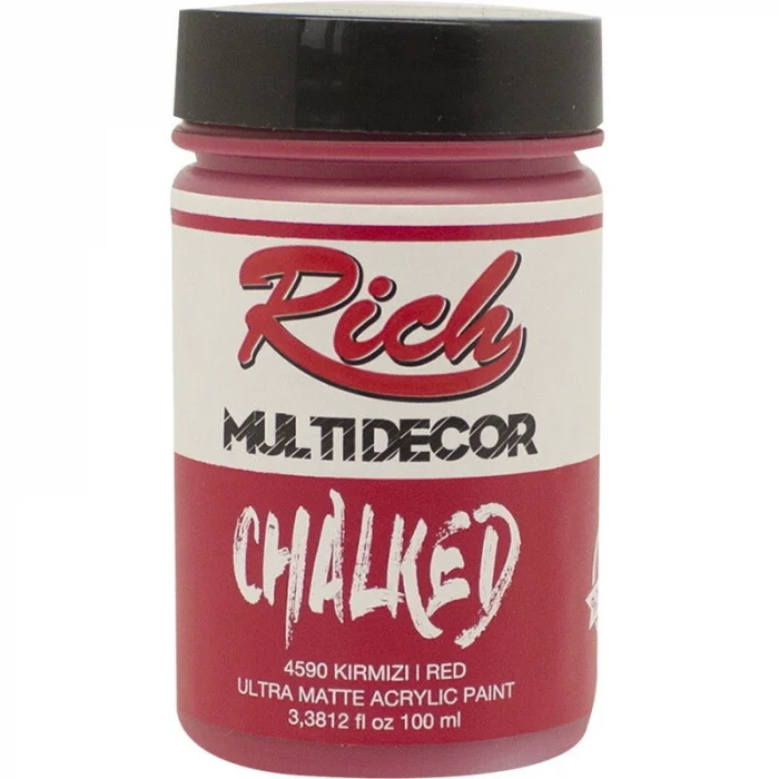 Rich Multi Decor Chalked Akrilik Boya 100 cc. 4590 KIRMIZI