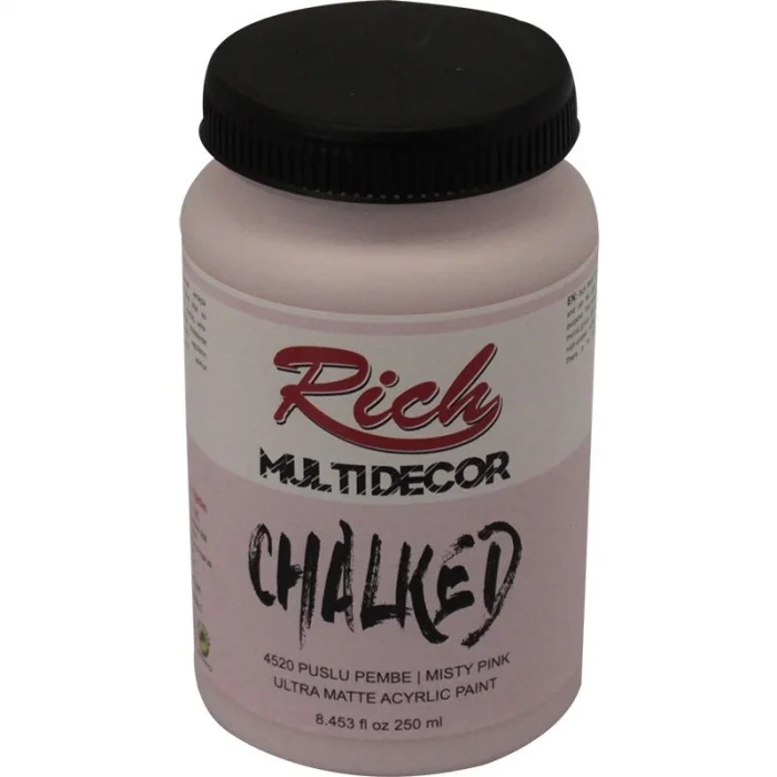 Rich Multi Decor Chalked Akrilik Boya 250 cc. 4520 PUSLU PEMBE