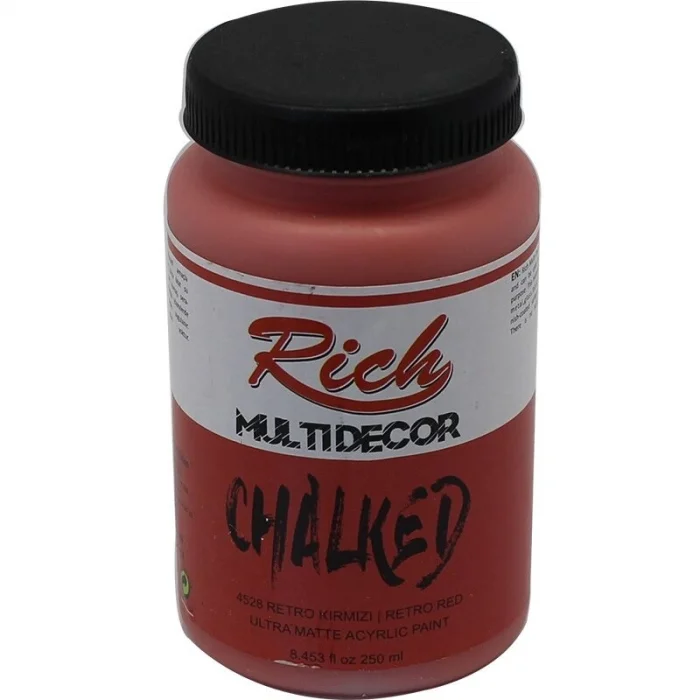 Rich Multi Decor Chalked Akrilik Boya 250 cc. 4528 RETRO KIRMIZI