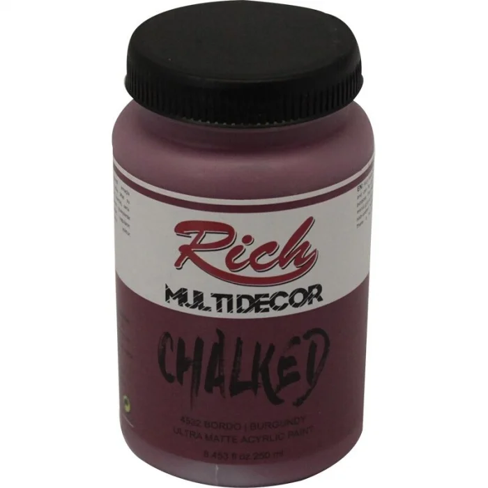 Rich Multi Decor Chalked Akrilik Boya 250 cc. 4532 BORDO