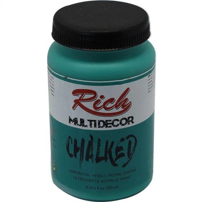 Rich Multi Decor Chalked Akrilik Boya 250 cc. 4566 ROYAL YEŞİL