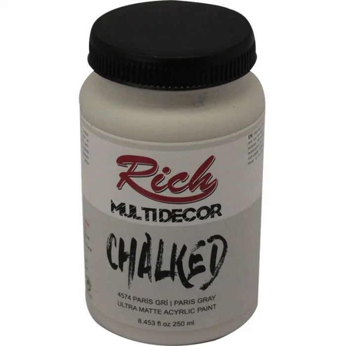 Rich Multi Decor Chalked Akrilik Boya 250 cc. 4574 PARİS GRİ