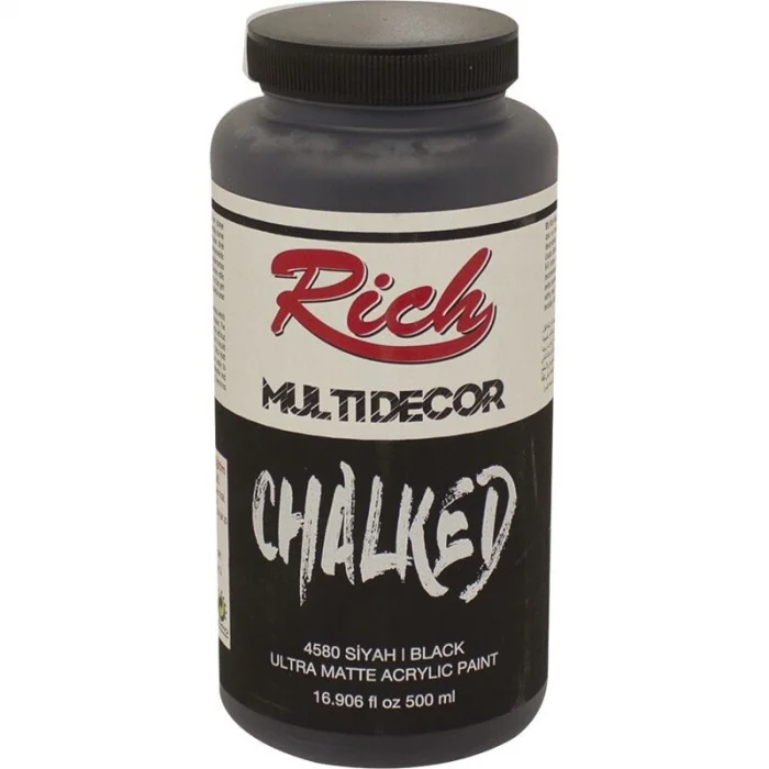 Rich Multi Decor Chalked Akrilik Boya 500 cc. 4580 SİYAH