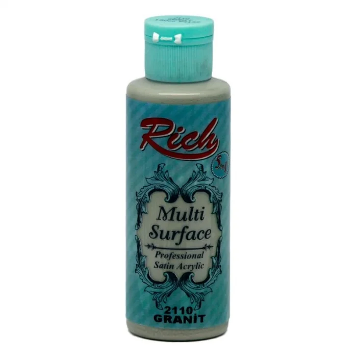 Rich Multi Surface Her Yüzey İçin Akrilik Boya 120 cc. 2110 GRANİT