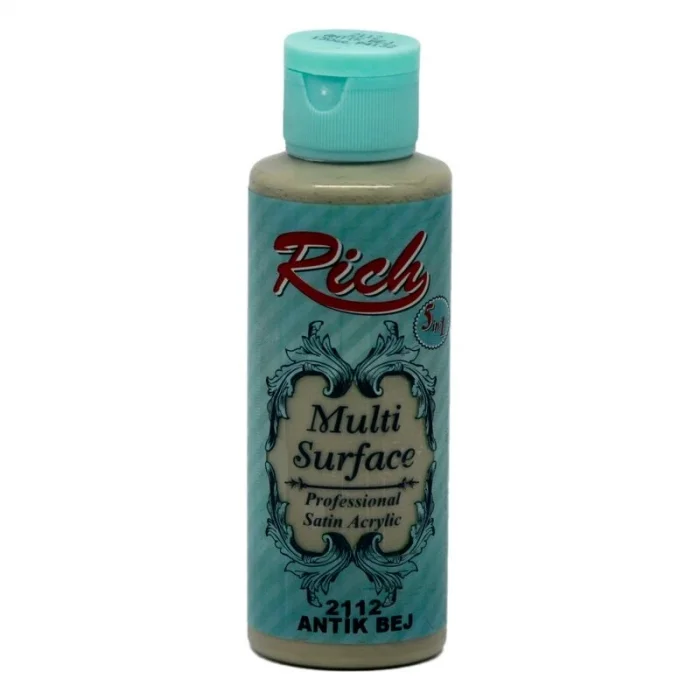 Rich Multi Surface Her Yüzey İçin Akrilik Boya 120 cc. 2112 ANTİK BEJ