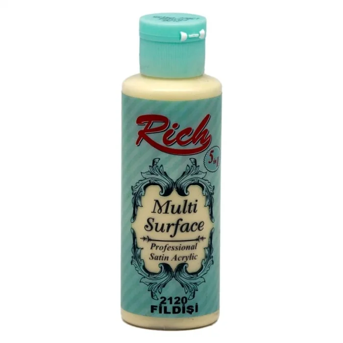 Rich Multi Surface Her Yüzey İçin Akrilik Boya 120 cc. 2120 FİLDİŞİ