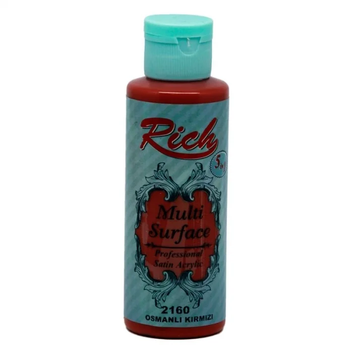 Rich Multi Surface Her Yüzey İçin Akrilik Boya 120 cc. 2160 OSMANLI KIRMIZI