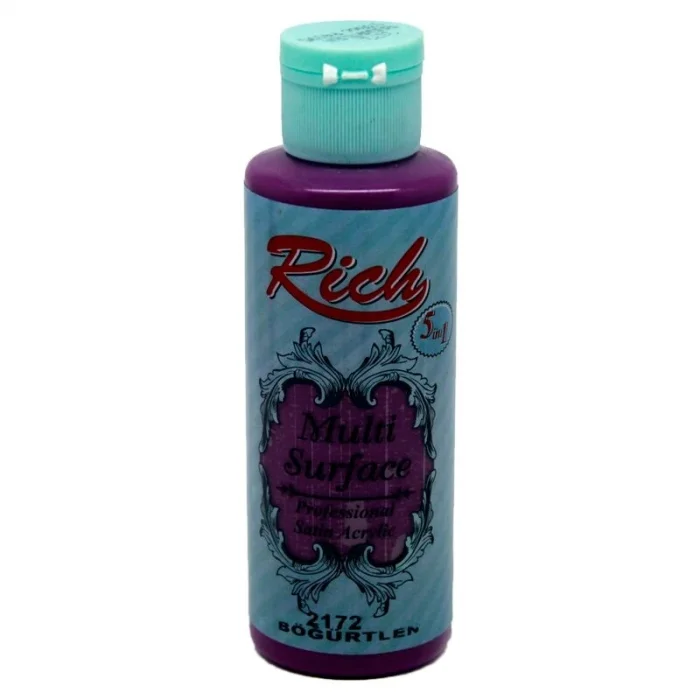 Rich Multi Surface Her Yüzey İçin Akrilik Boya 120 cc. 2172 BÖĞÜRTLEN