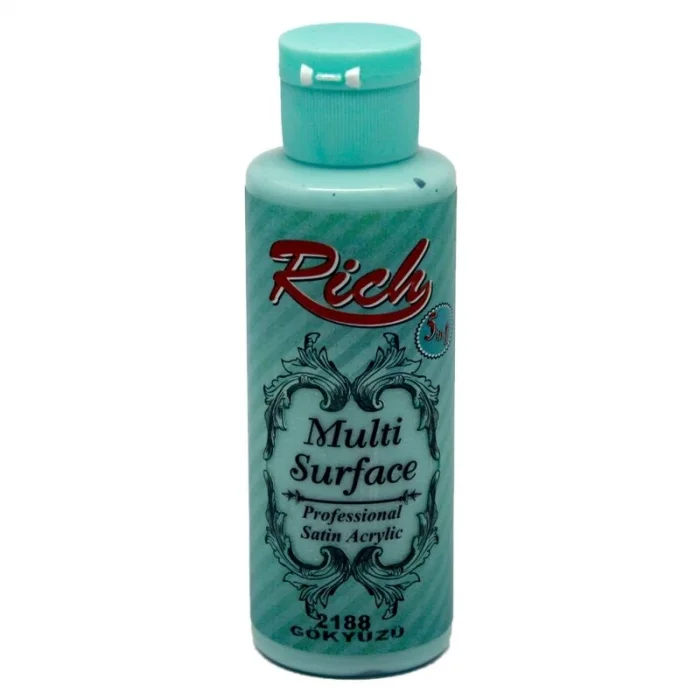 Rich Multi Surface Her Yüzey İçin Akrilik Boya 120 cc. 2188 GÖKYÜZÜ