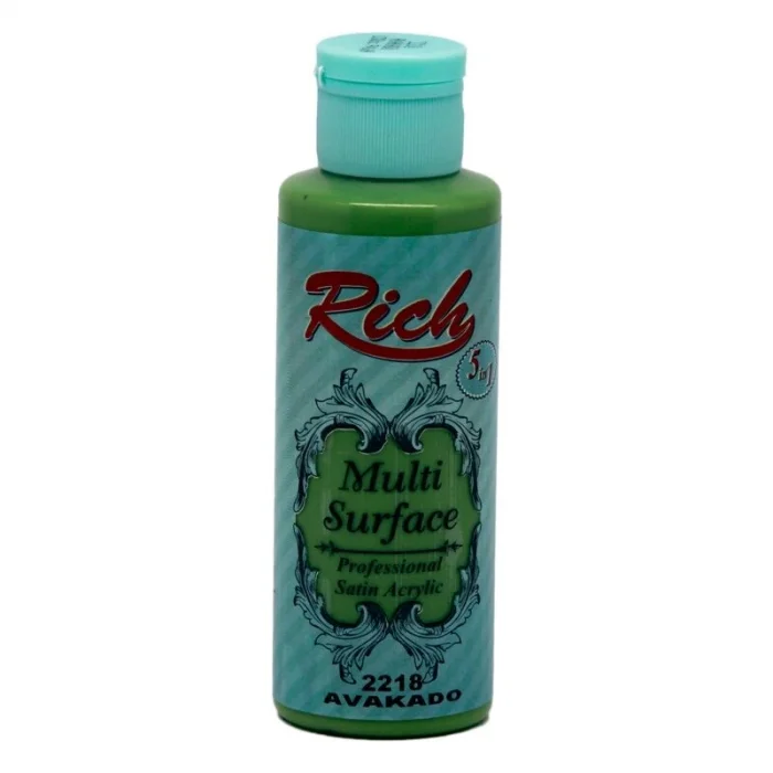 Rich Multi Surface Her Yüzey İçin Akrilik Boya 120 cc. 2218 AVAKADO
