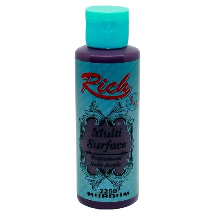 Rich Multi Surface Her Yüzey İçin Akrilik Boya 120 cc. 2250 MÜRDÜM