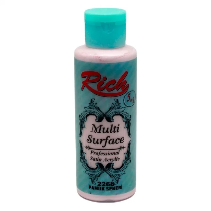 Rich Multi Surface Her Yüzey İçin Akrilik Boya 120 cc. 2268 PAMUK ŞEKERİ