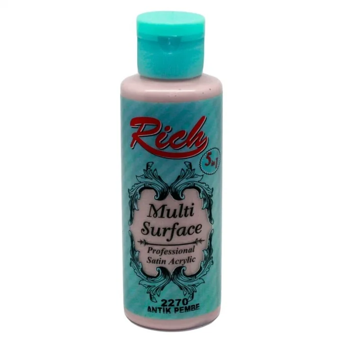 Rich Multi Surface Her Yüzey İçin Akrilik Boya 120 cc. 2270 ANTİK PEMBE