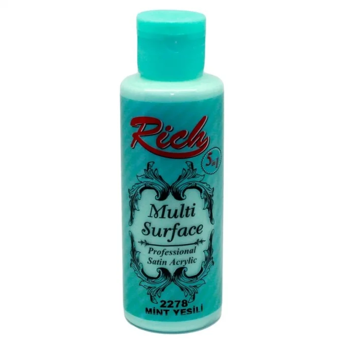 Rich Multi Surface Her Yüzey İçin Akrilik Boya 120 cc. 2278 MİNT YEŞİLİ