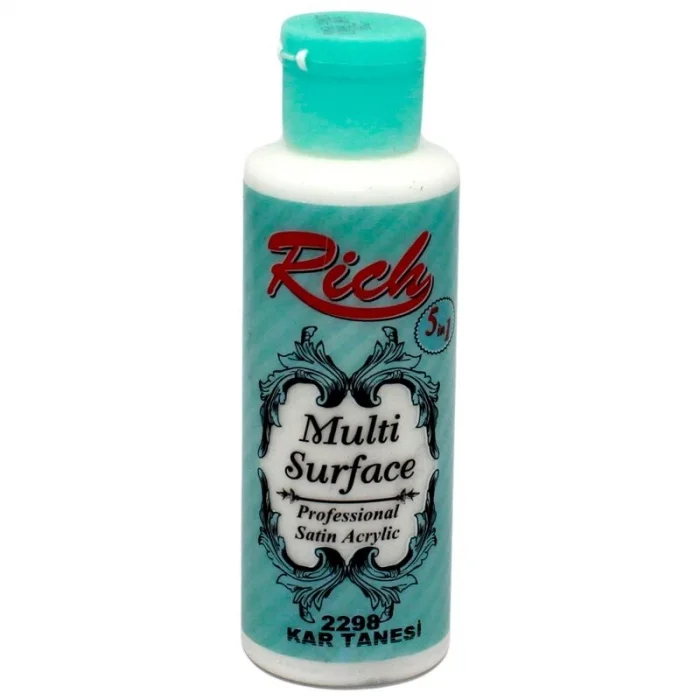 Rich Multi Surface Her Yüzey İçin Akrilik Boya 120 cc. 2298 KAR TANESİ